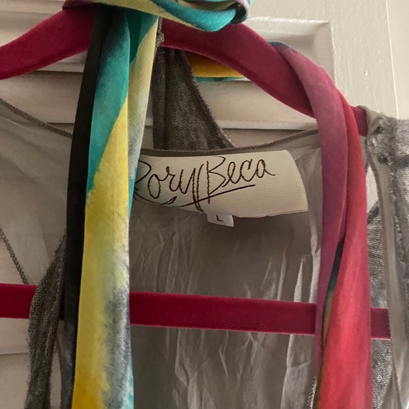 Rory beca grey silk tank with scarf - Picture 2 of 3